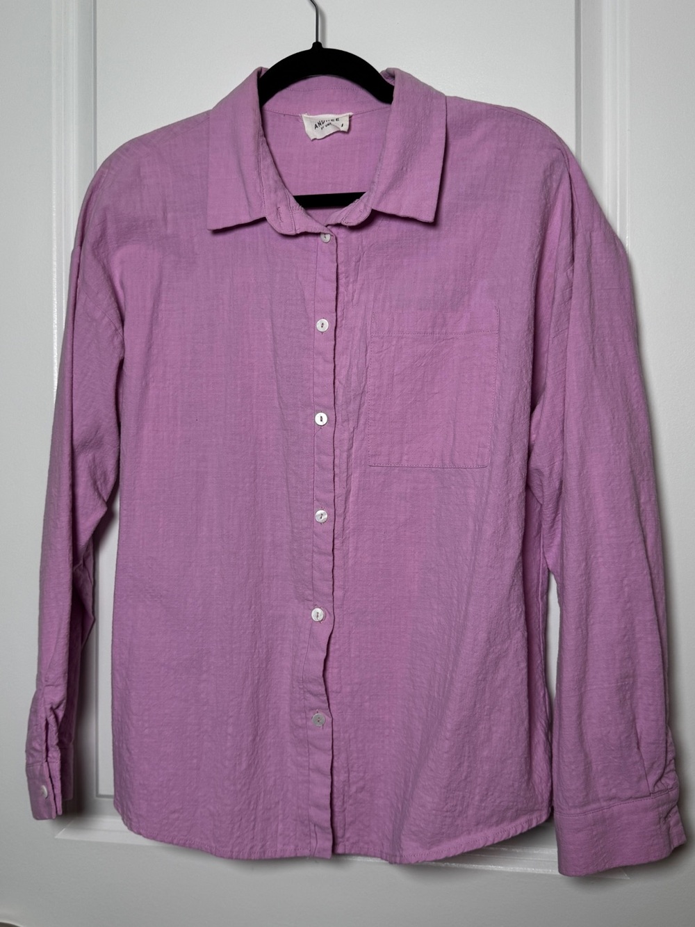 Lavender 100% Cotton Button-Down